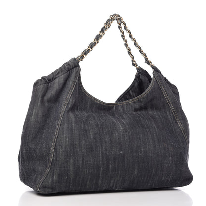 Chanel Denim XL Coco Cabas Tote Blue 4 of 11