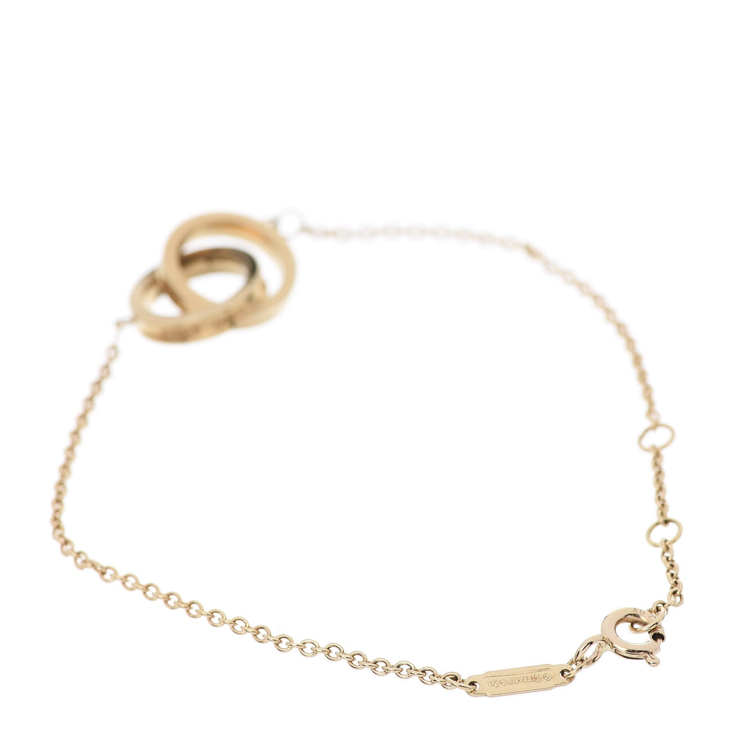 Tiffany 18K Yellow Gold 1837 Interlocking Circles Bracelet 3 of 7