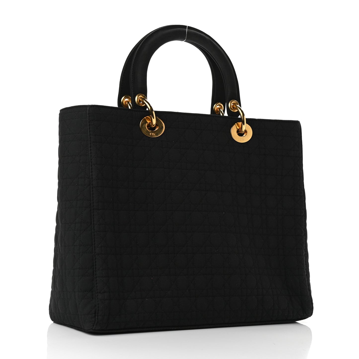 Nylon Cannage Large Lady Dior Black