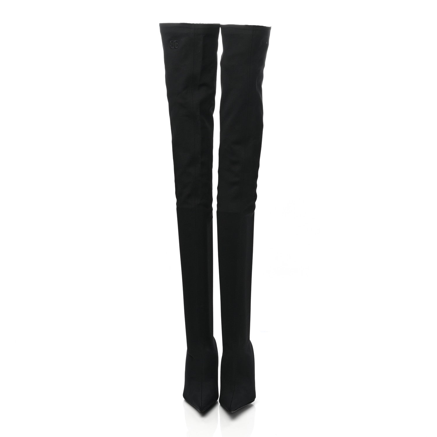 Balenciaga Spandex Pointed Toe Knife Thigh High Boots 35 Black 2 of 7