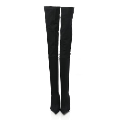 Balenciaga Spandex Pointed Toe Knife Thigh High Boots 35 Black 2 of 7