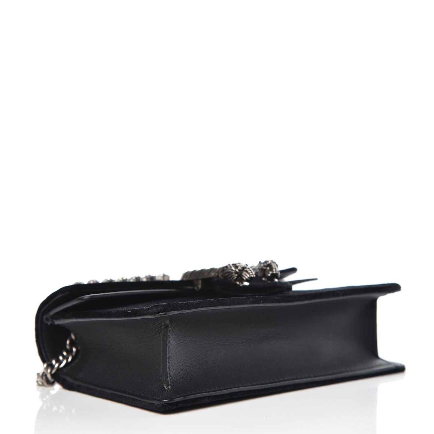 Velvet Crystal Super Mini Dionysus Shoulder Bag Black