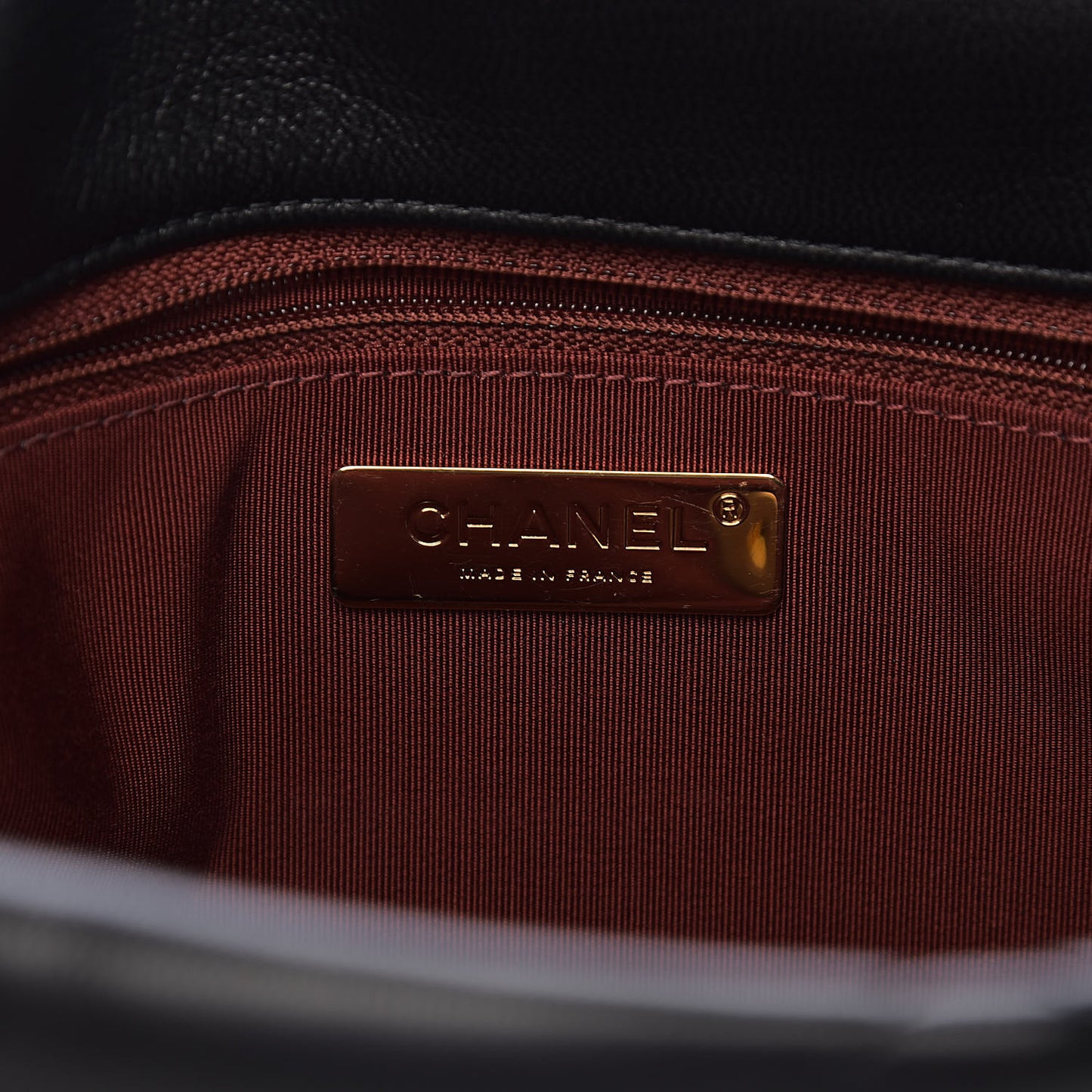 Goatskin Quilted Large 19 Flap Black