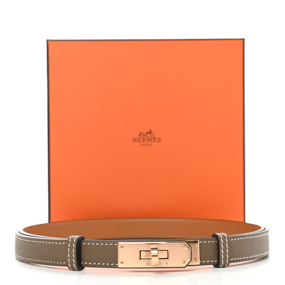 Hermes Epsom Kelly Belt Etoupe 4 of 4