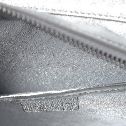 Celine Laminated Lambskin Nano Luggage Silver 8 of 11