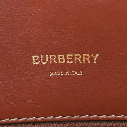 Burberry Calfskin Vintage Check Small Two Handle Title Bag Black 6 of 9