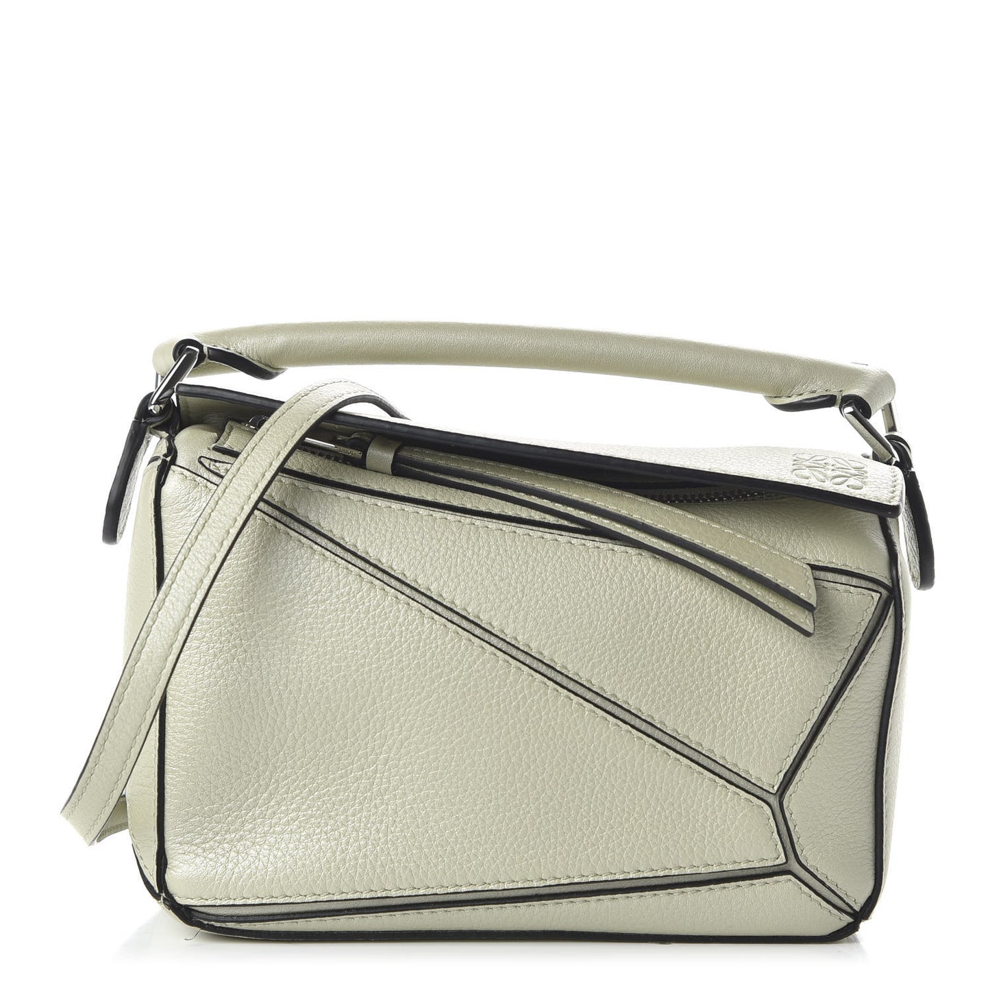 Calfskin Mini Puzzle Bag Sage