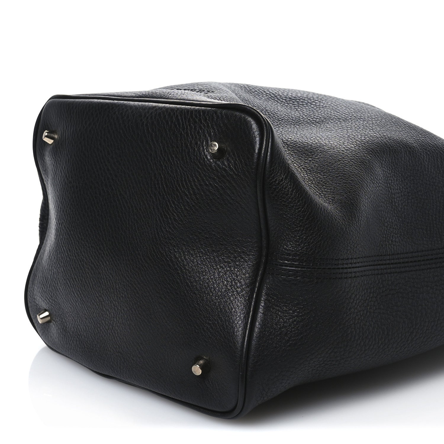 Burberry Grainy Calfskin Canvas Mega Check Medium Ashby Hobo Black 10 of 12