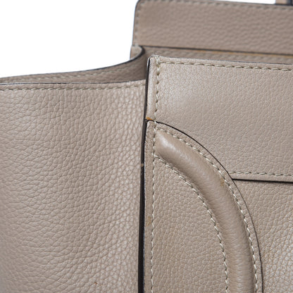 Celine Drummed Calfskin Mini Luggage Dune 14 of 21