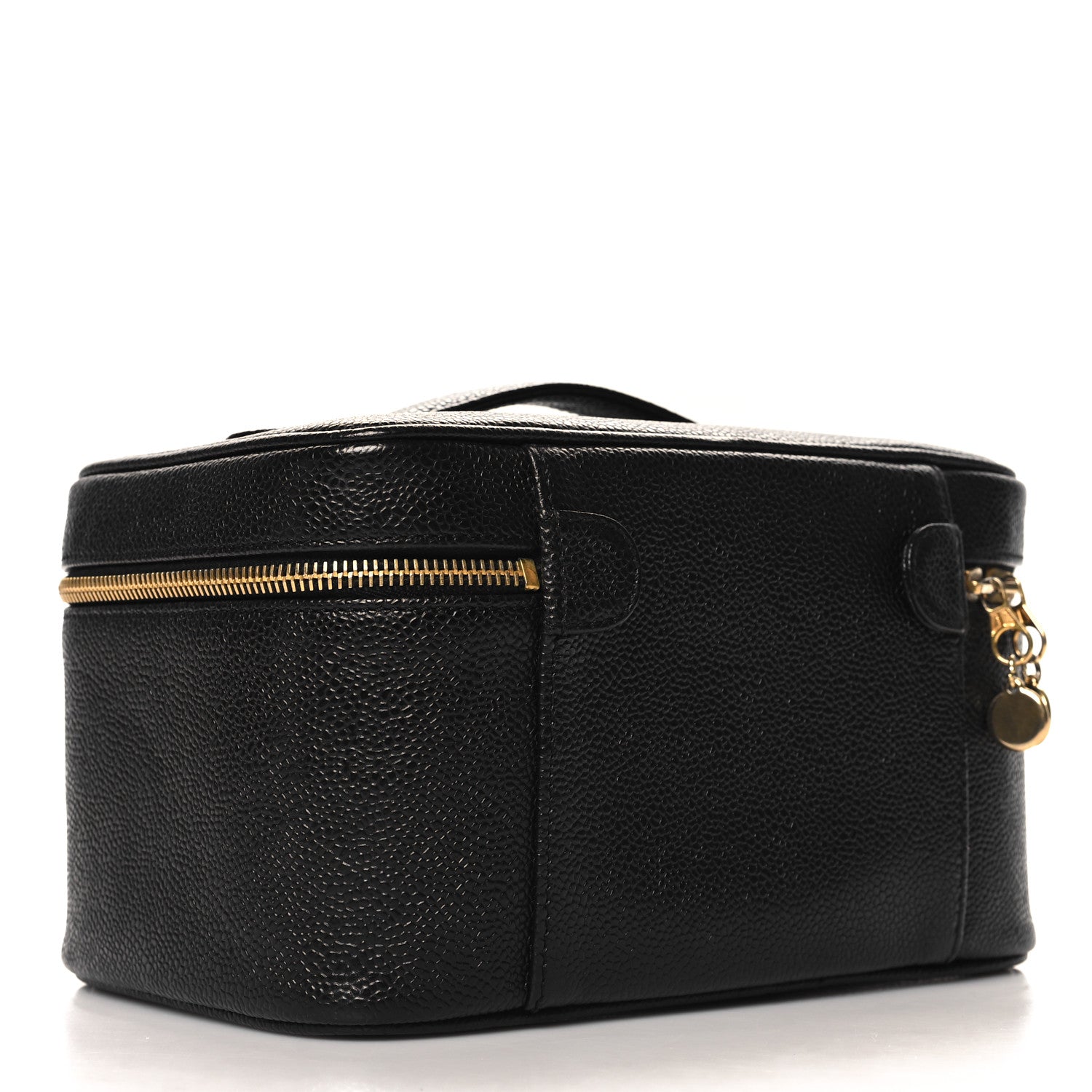Chanel Caviar CC Vanity Cosmetic Case Black 3 of 10
