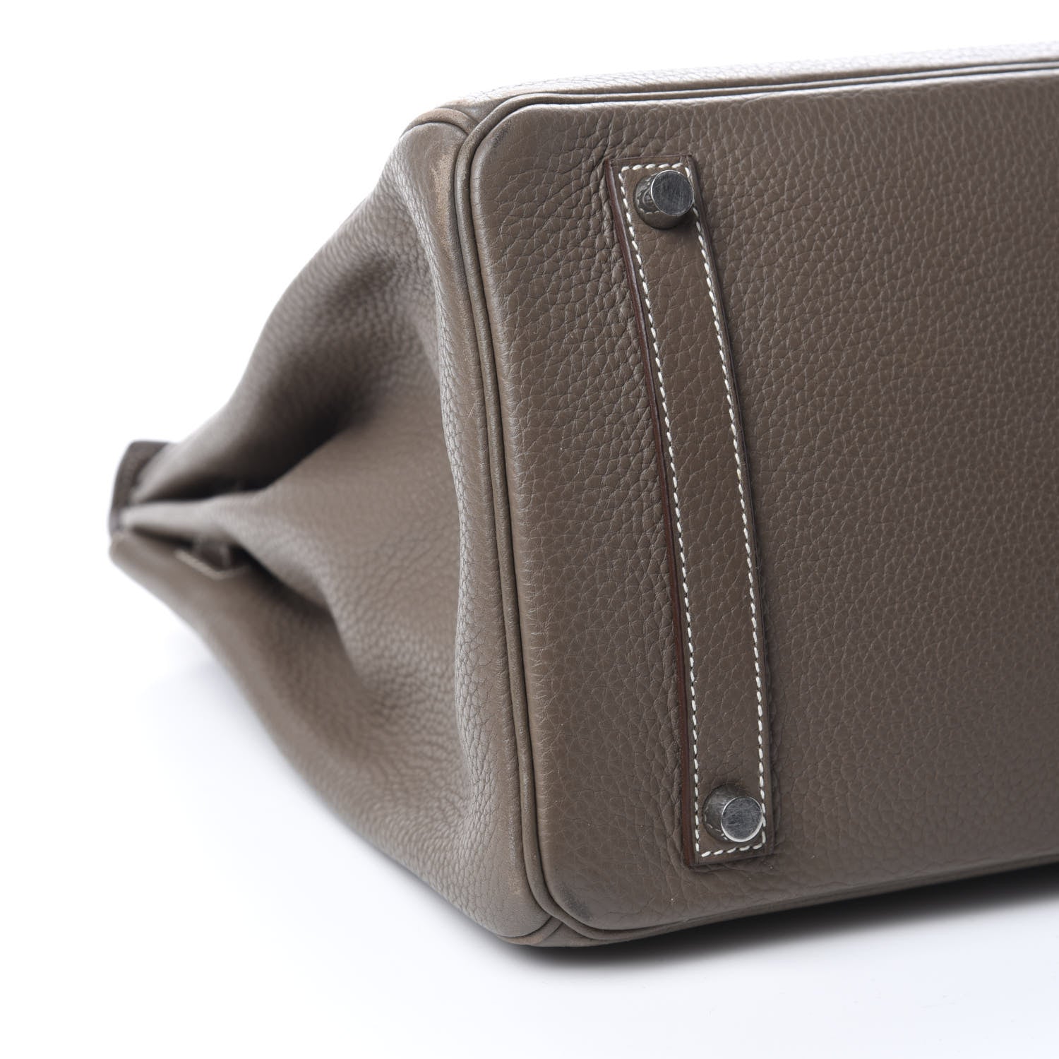 Hermes Taurillon Clemence Birkin 35 Etoupe 6 of 16