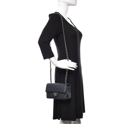 Chanel Caviar Quilted Mini Rectangular Flap Navy 2 of 11