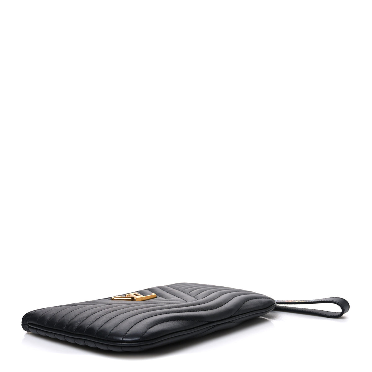 Louis Vuitton Calfskin New Wave Zipped Pochette Black 4 of 7