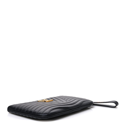 Louis Vuitton Calfskin New Wave Zipped Pochette Black 4 of 7