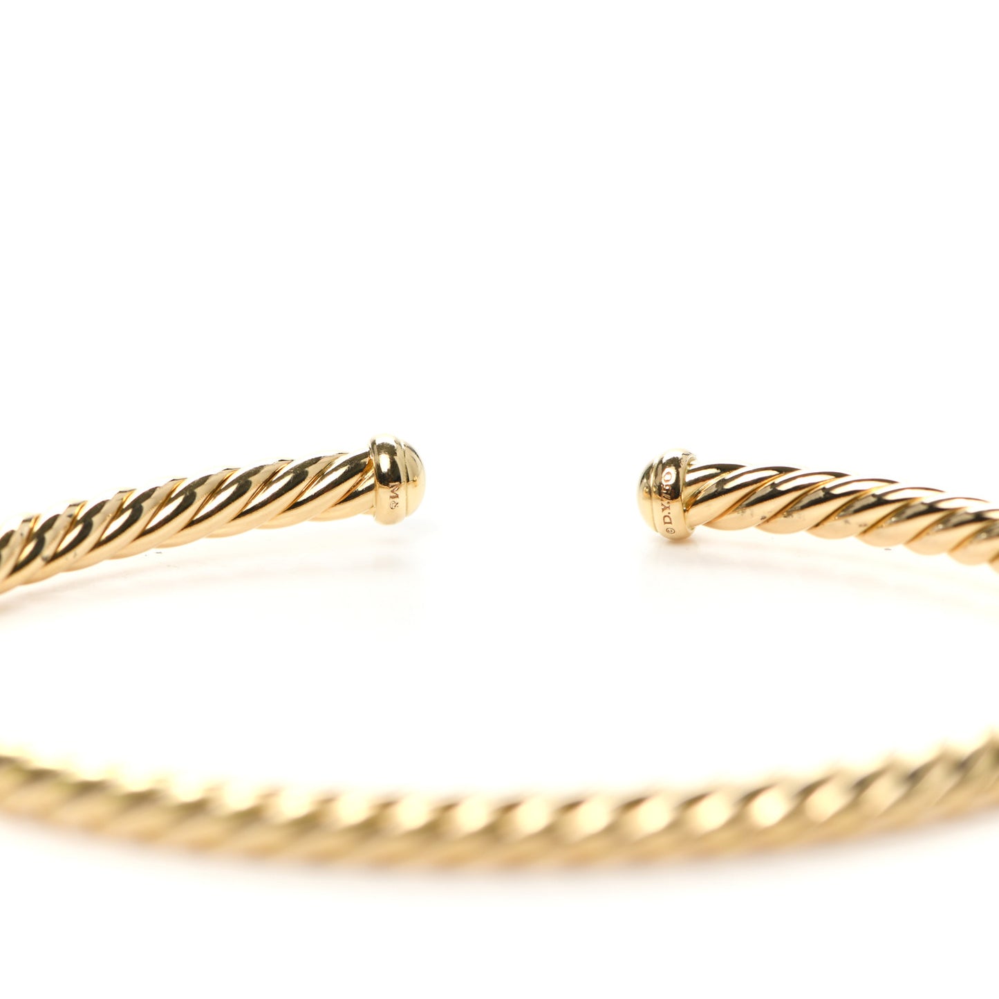 18K Yellow Gold 4mm Cablespira Bracelet