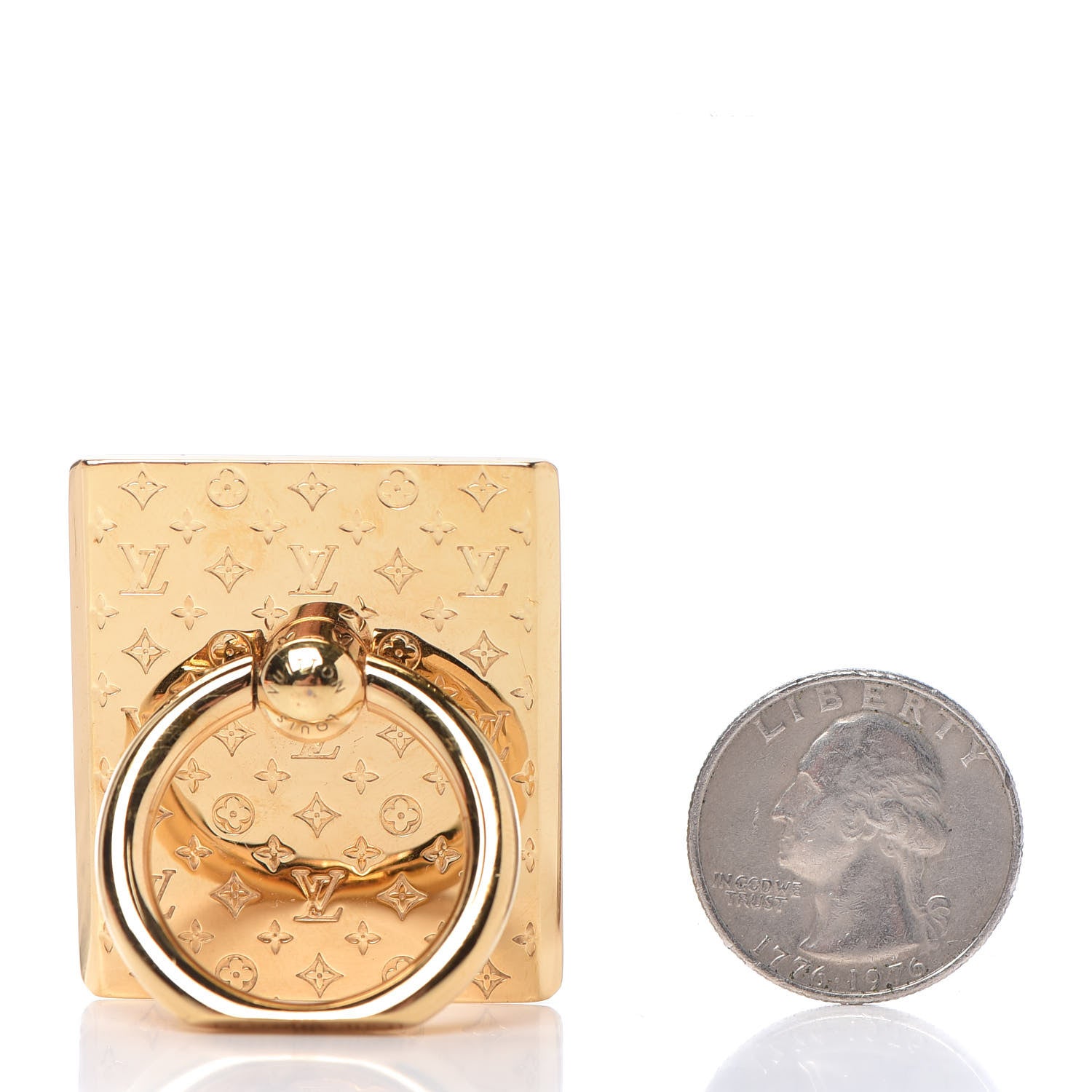 Louis Vuitton Nanogram Phone Ring Holder Gold 2 of 5