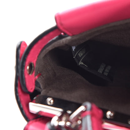 Fendi Shiny Nappa Micro Peekaboo Iconic Satchel Fuxia 7 of 15