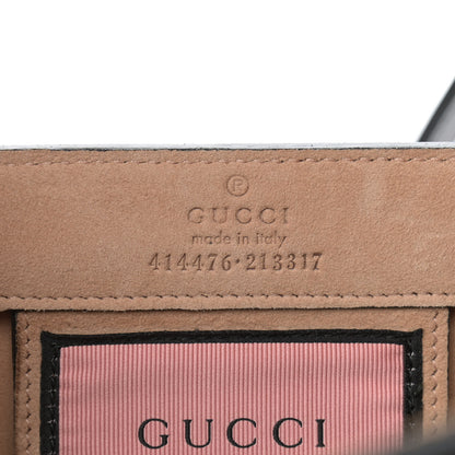 Gucci Calfskin GucciGhost Real Medium XL Tote Black Yellow 6 of 9