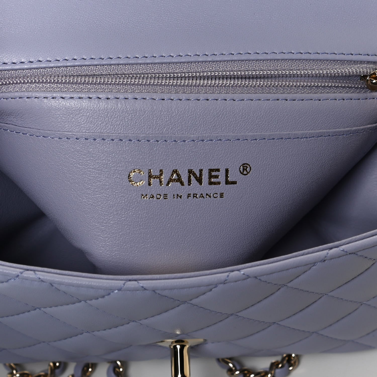 Chanel Lambskin Quilted Mini Top Handle Rectangular Flap Light Purple 5 of 11