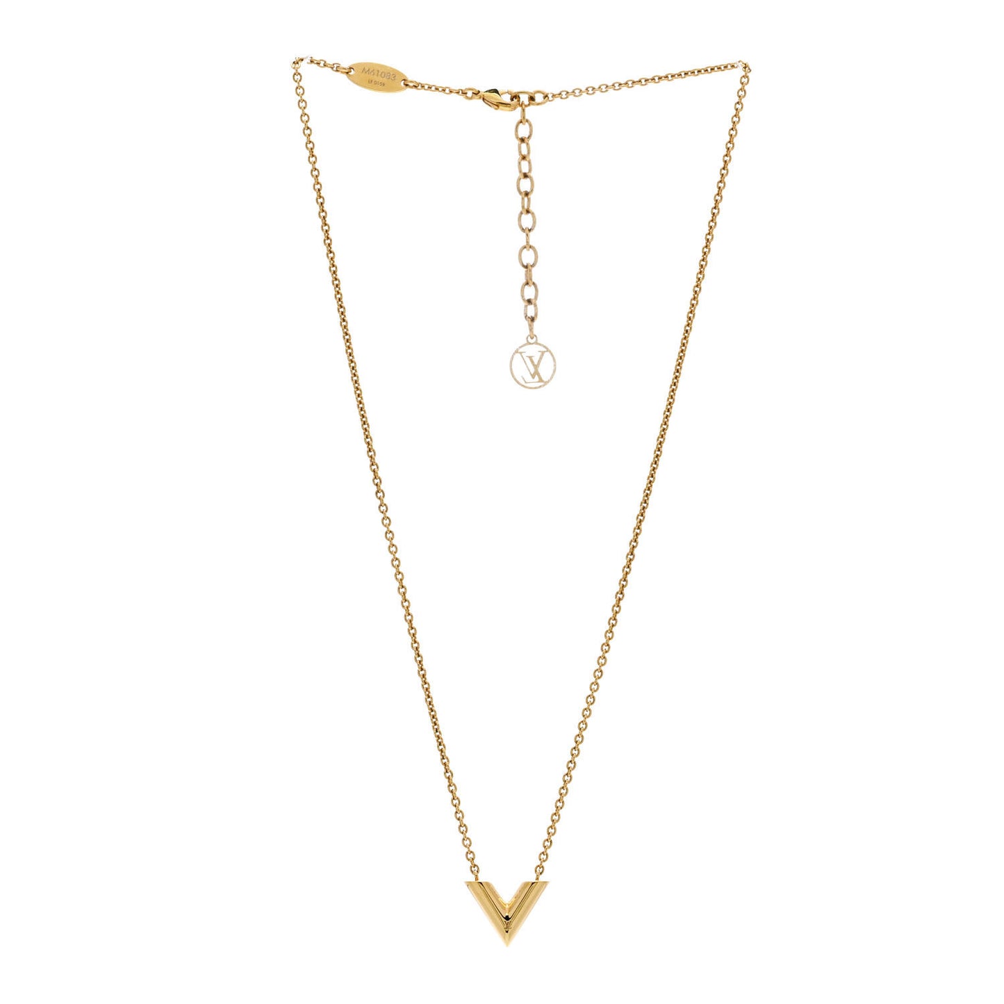 Essential V Necklace Gold