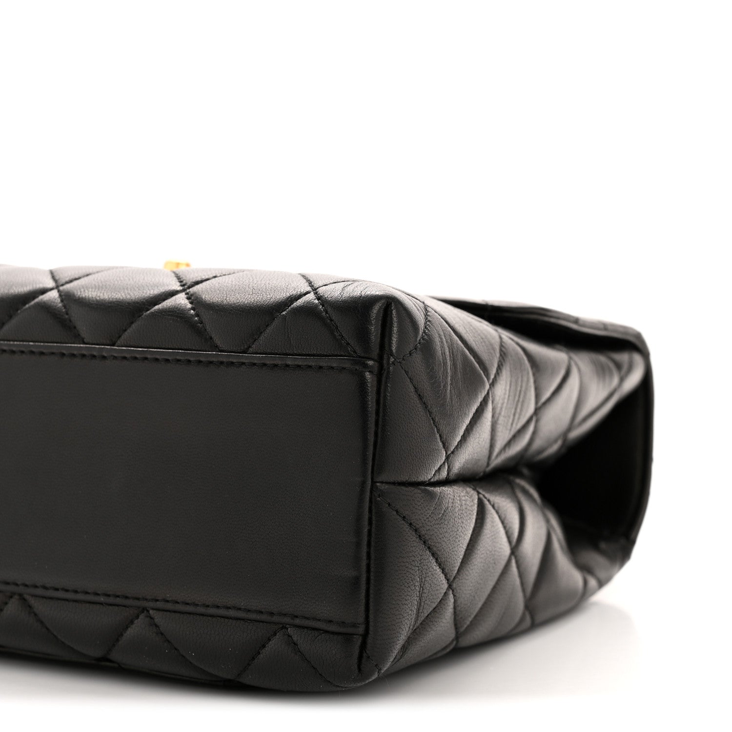 Chanel Lambskin Quilted Medium Kelly Flap Bag Black 11 of 14