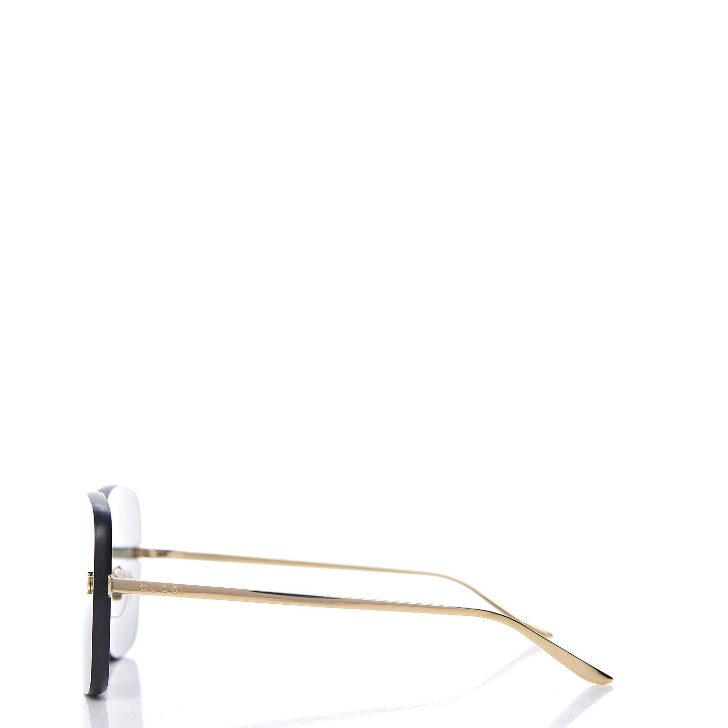 Gucci Rimless Sunglasses GG0355S Gold 3 of 8