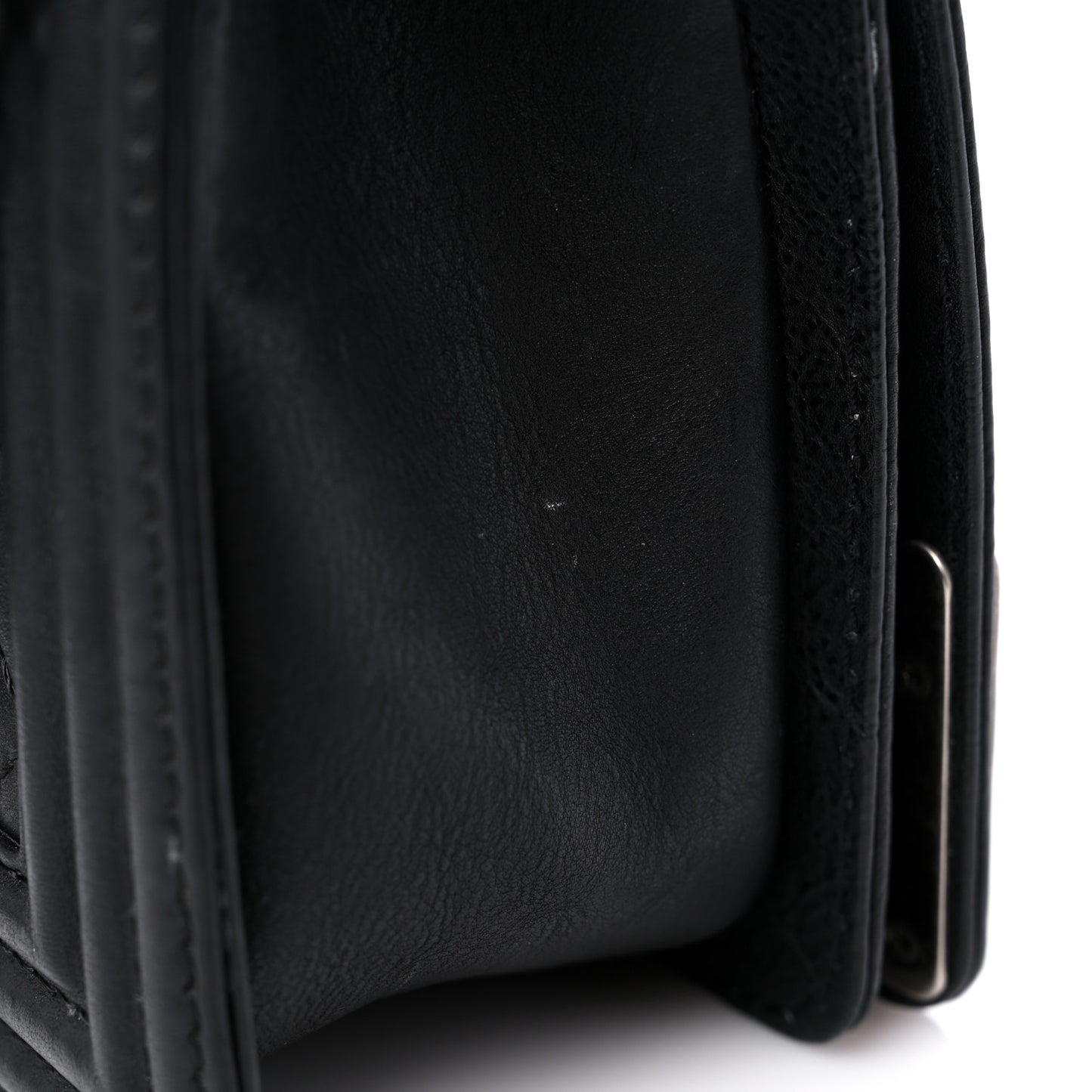 Calfskin Quilted Metal Embellished Paris Dallas Medium Boy Flap Black