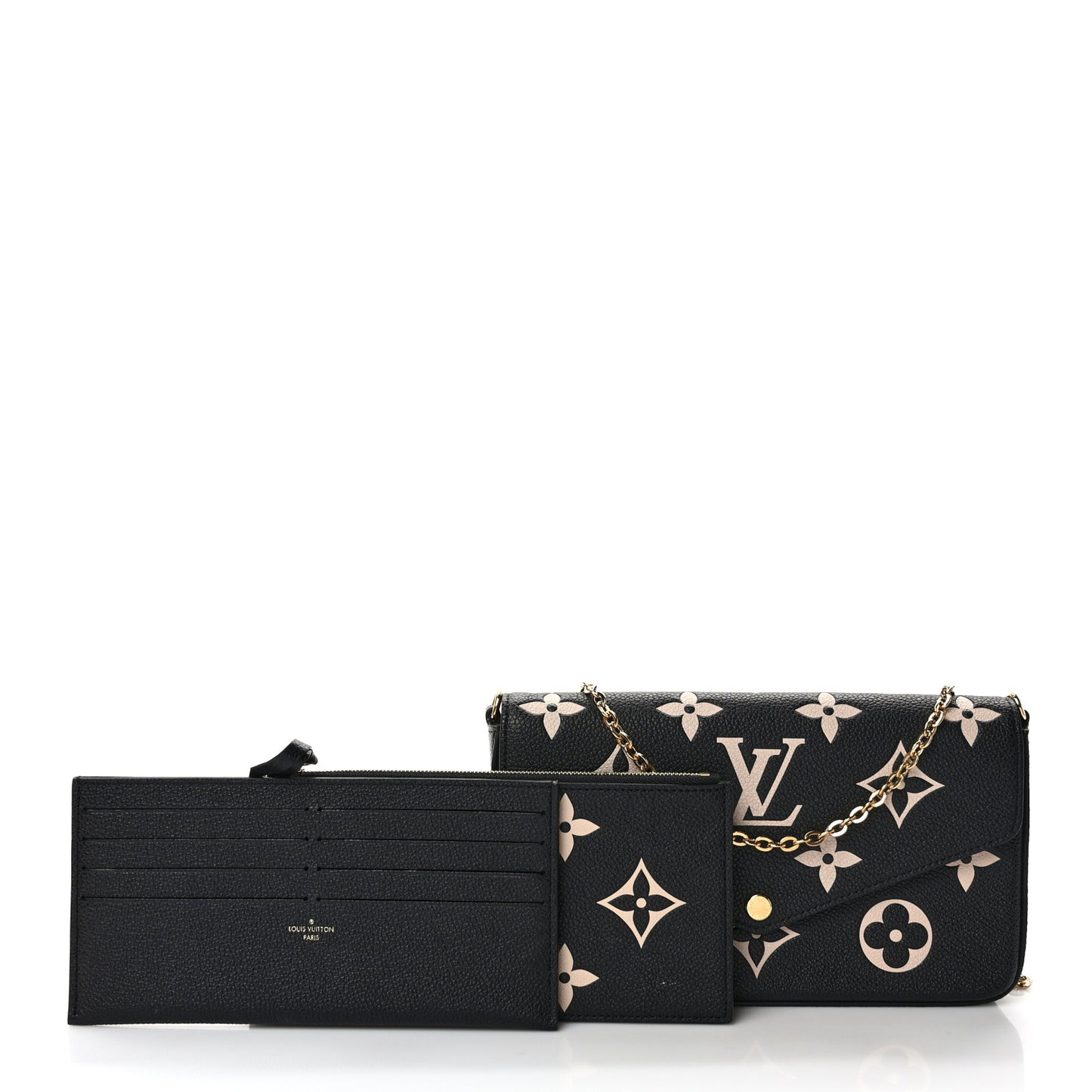 Empreinte Monogram Giant Felicie Pochette Black Beige