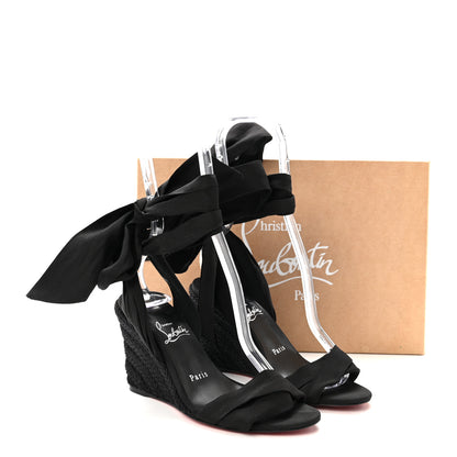 Christian Louboutin Suede Faille Melides Du Desert 85 Heels 36 Black 9 of 9