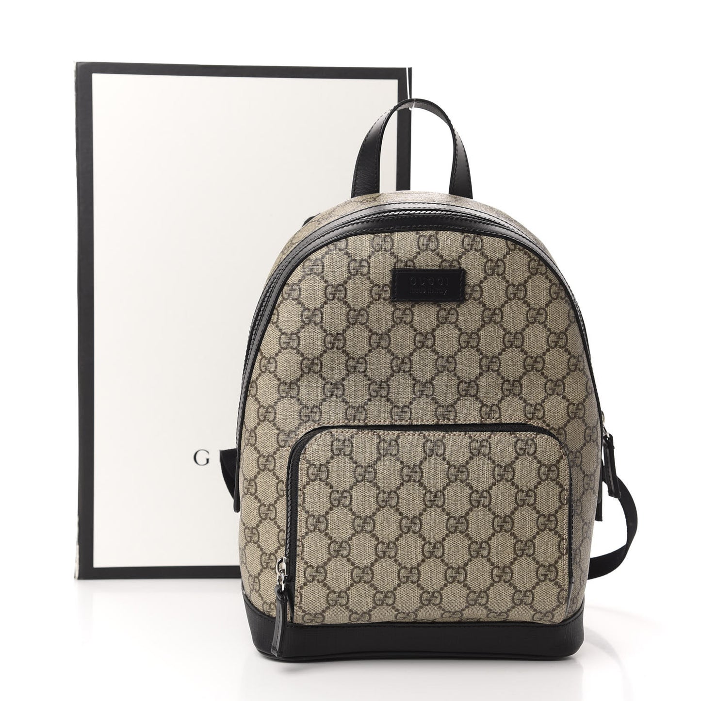 GG Supreme Monogram Small Eden Day Backpack Black