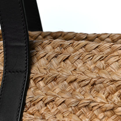 Saint Laurent Raffia Calfskin Medium Panier Tote 17 of 20
