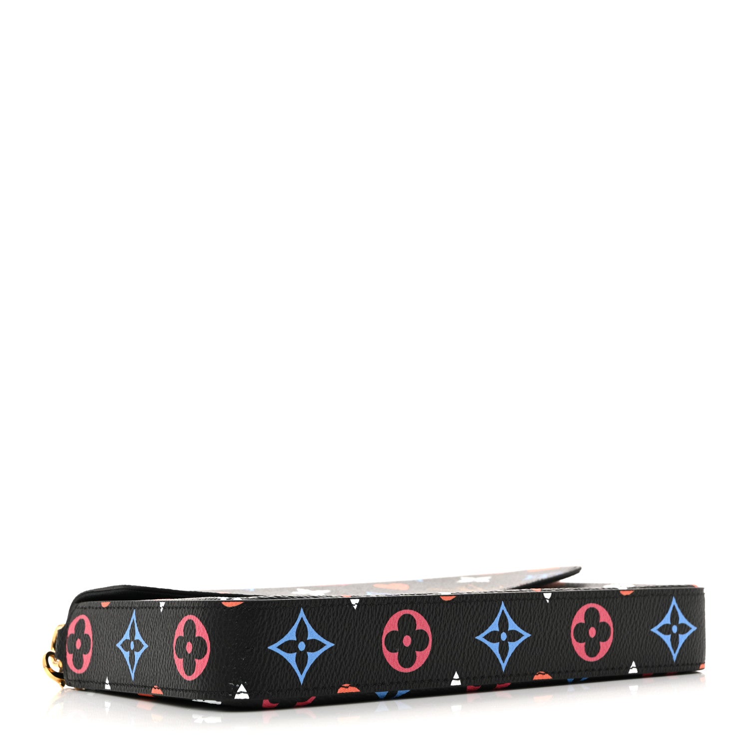 Louis Vuitton Game On Felicie Chain Wallet Black 5 of 11