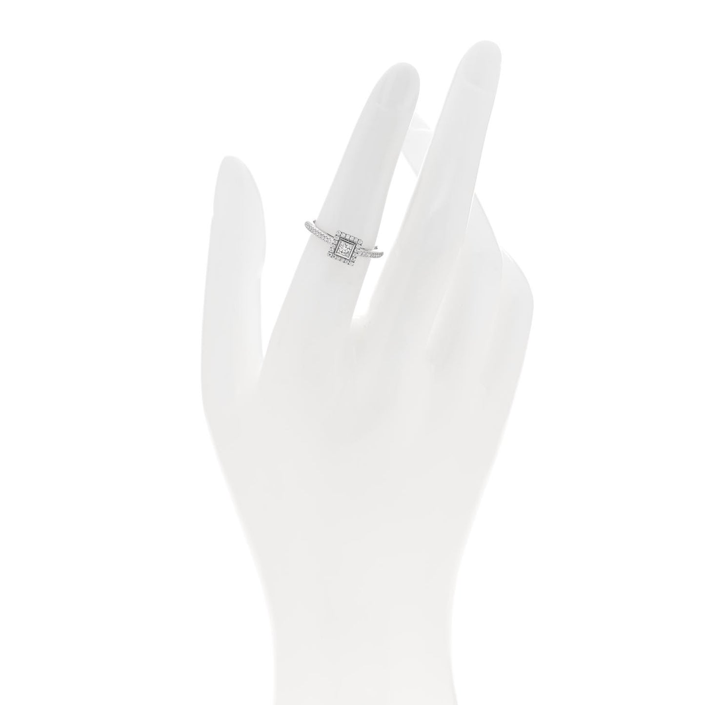 Platinum Diamond .15ct Soleste Princess Cut Engagement Ring 51 5.75