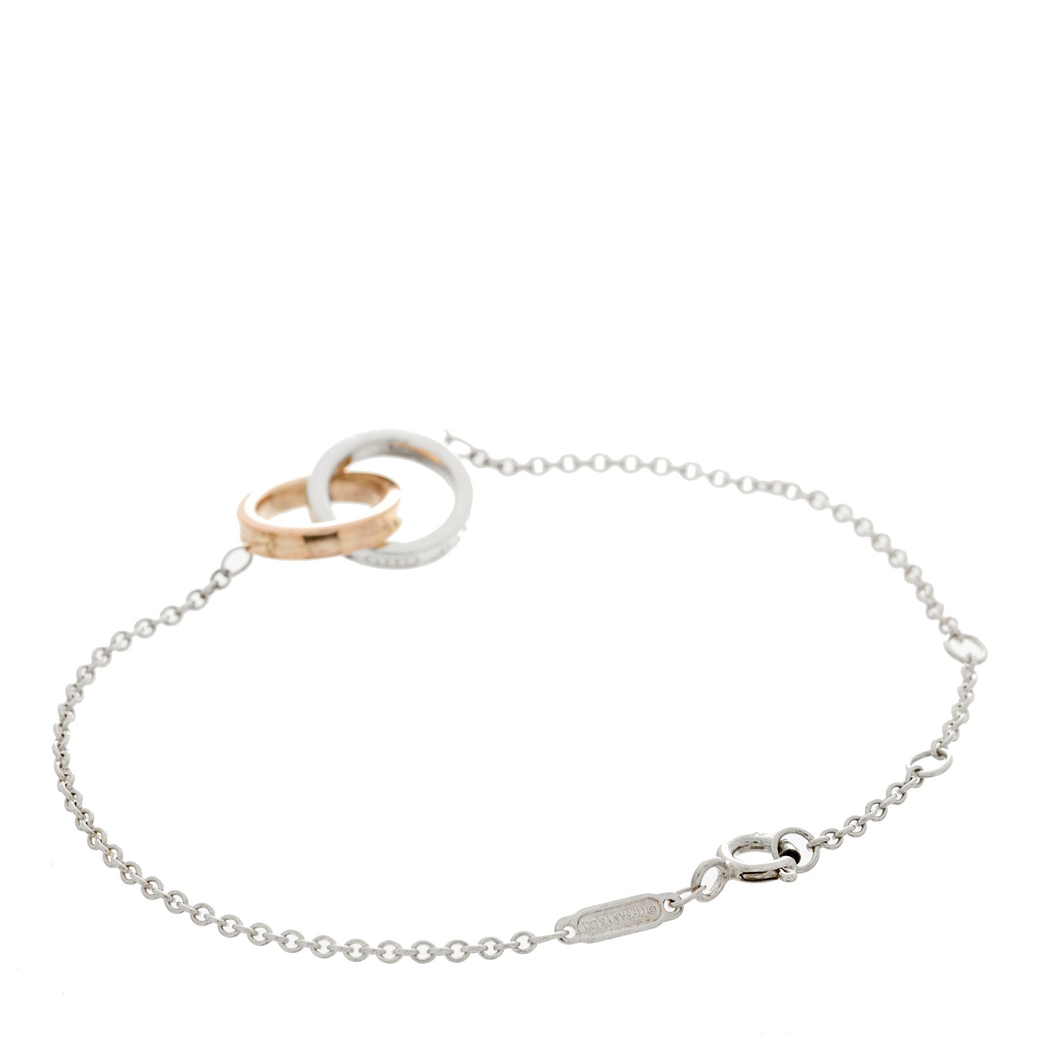 Tiffany Sterling Silver Rubedo 1837 Interlocking Bracelet 2 of 5
