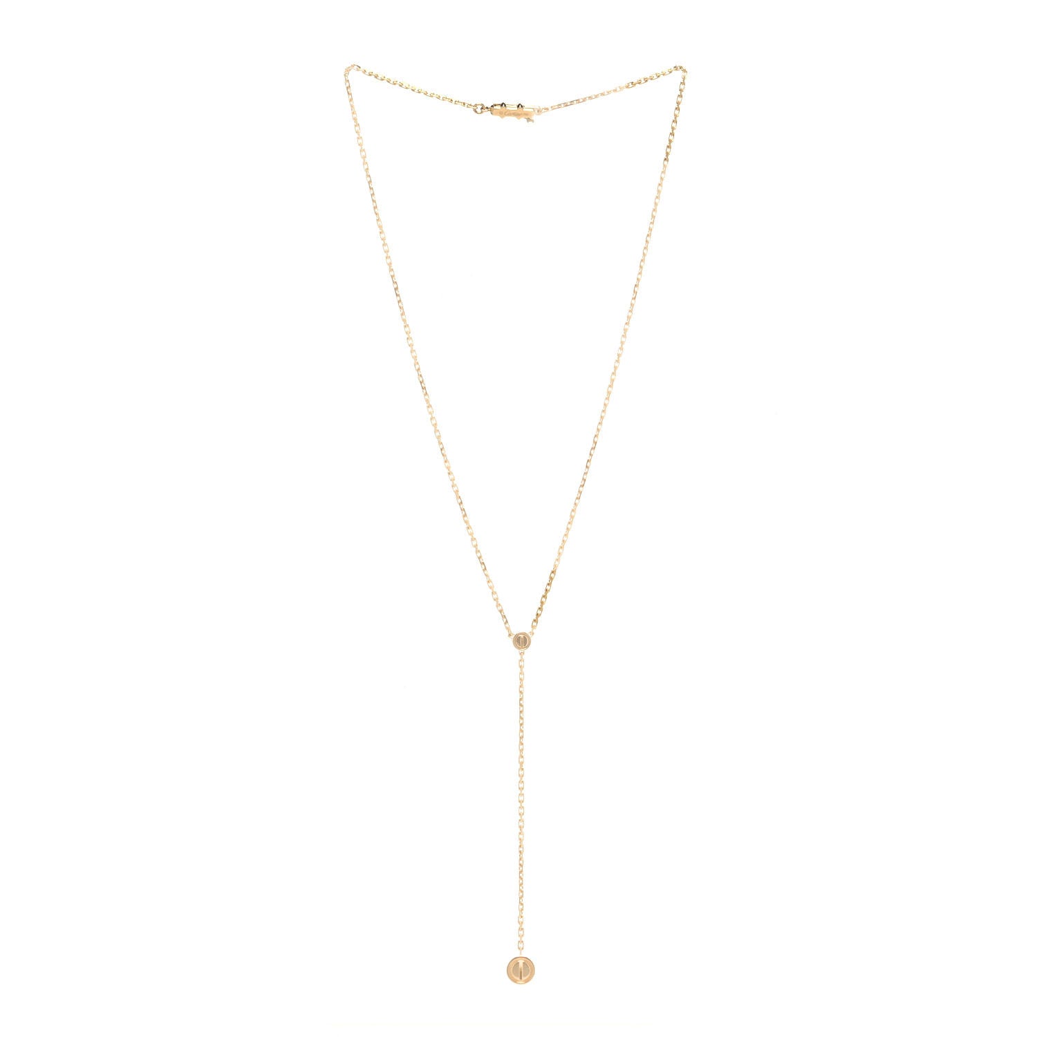 Cartier 18K Yellow Gold LOVE Drop Necklace 3 of 5