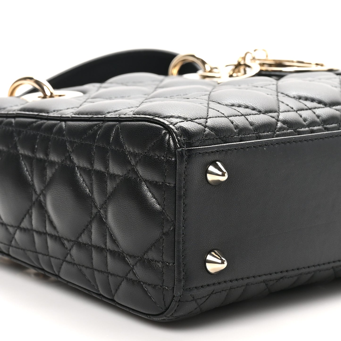 Lambskin Cannage Small My ABCDior Lady Dior Black