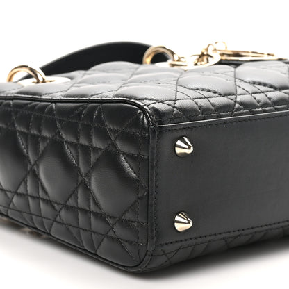 Christian Dior Lambskin Cannage Small My ABCDior Lady Dior Black 9 of 10