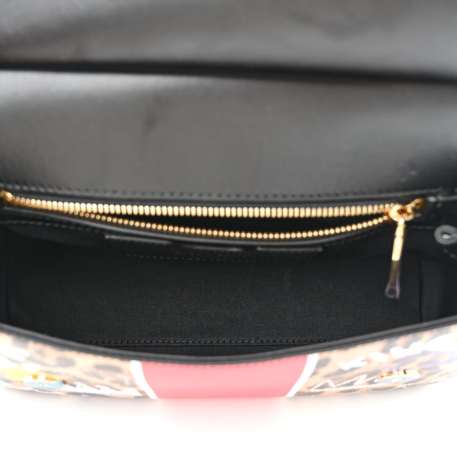 Dolce & Gabbana Dauphine Leopard Graffiti Print Medium Miss Sicily Satchel Black 5 of 11