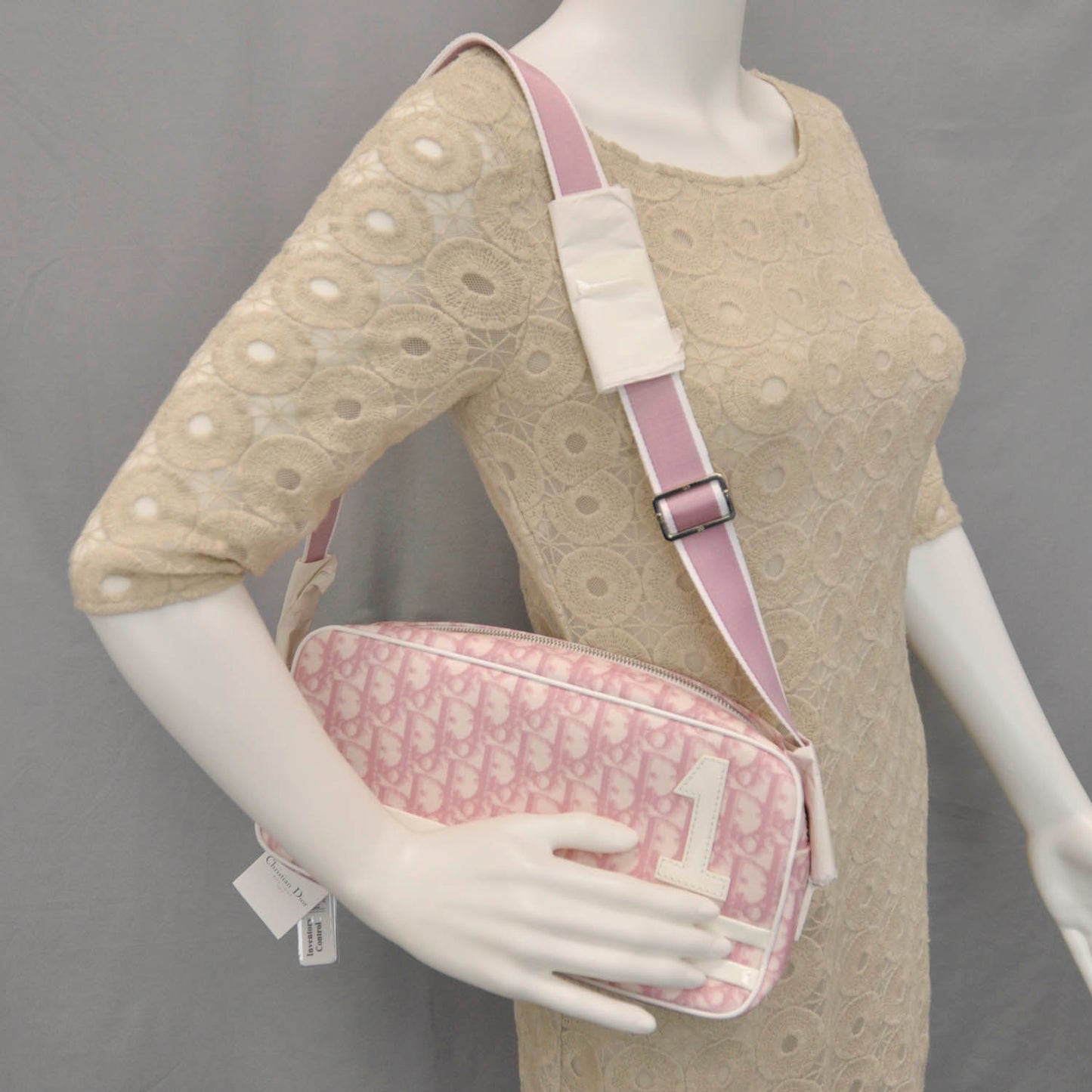 Monogram Girly Messenger Pink
