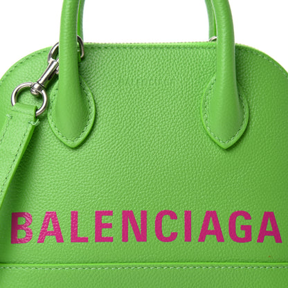 Balenciaga Grained Calfskin XXS Ville Top Handle Bag Light Green Fuchsia 11 of 11