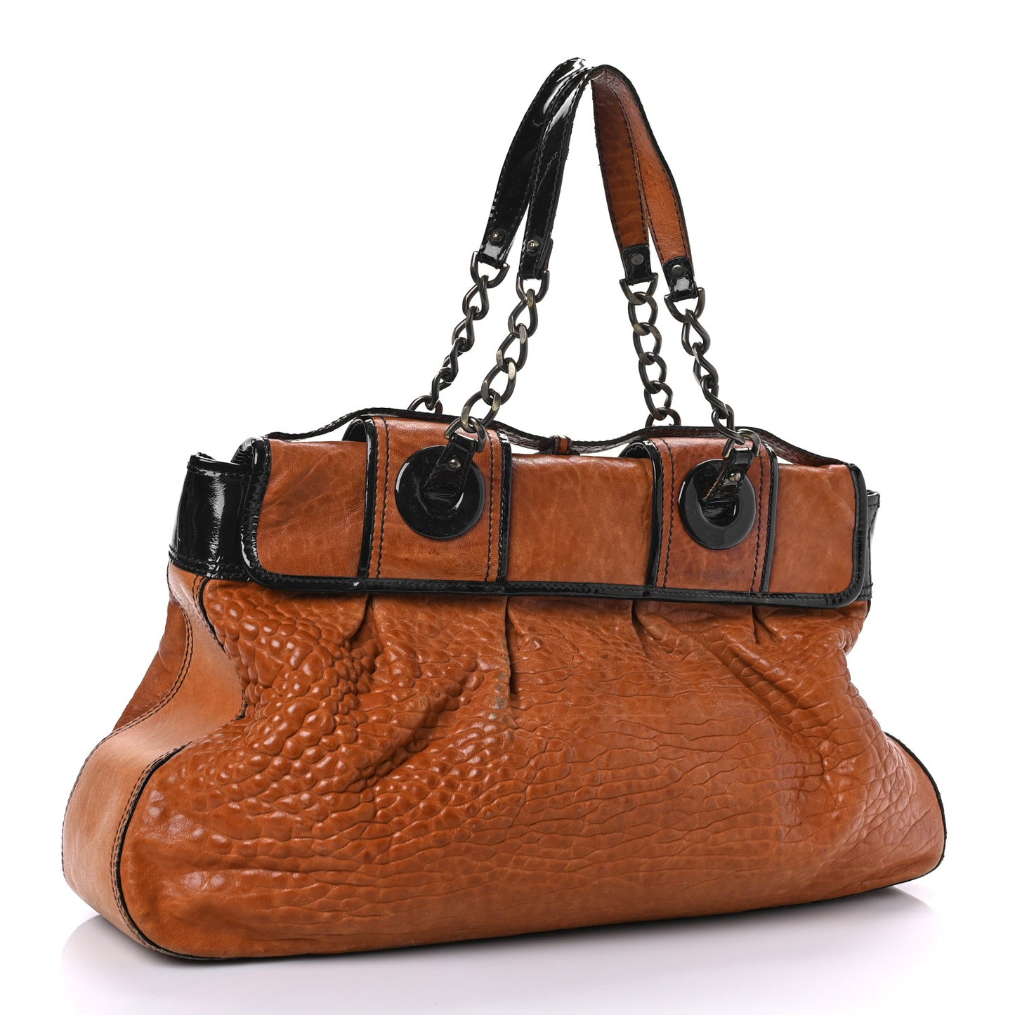 Nappa Patent Large B Bag Osso Black