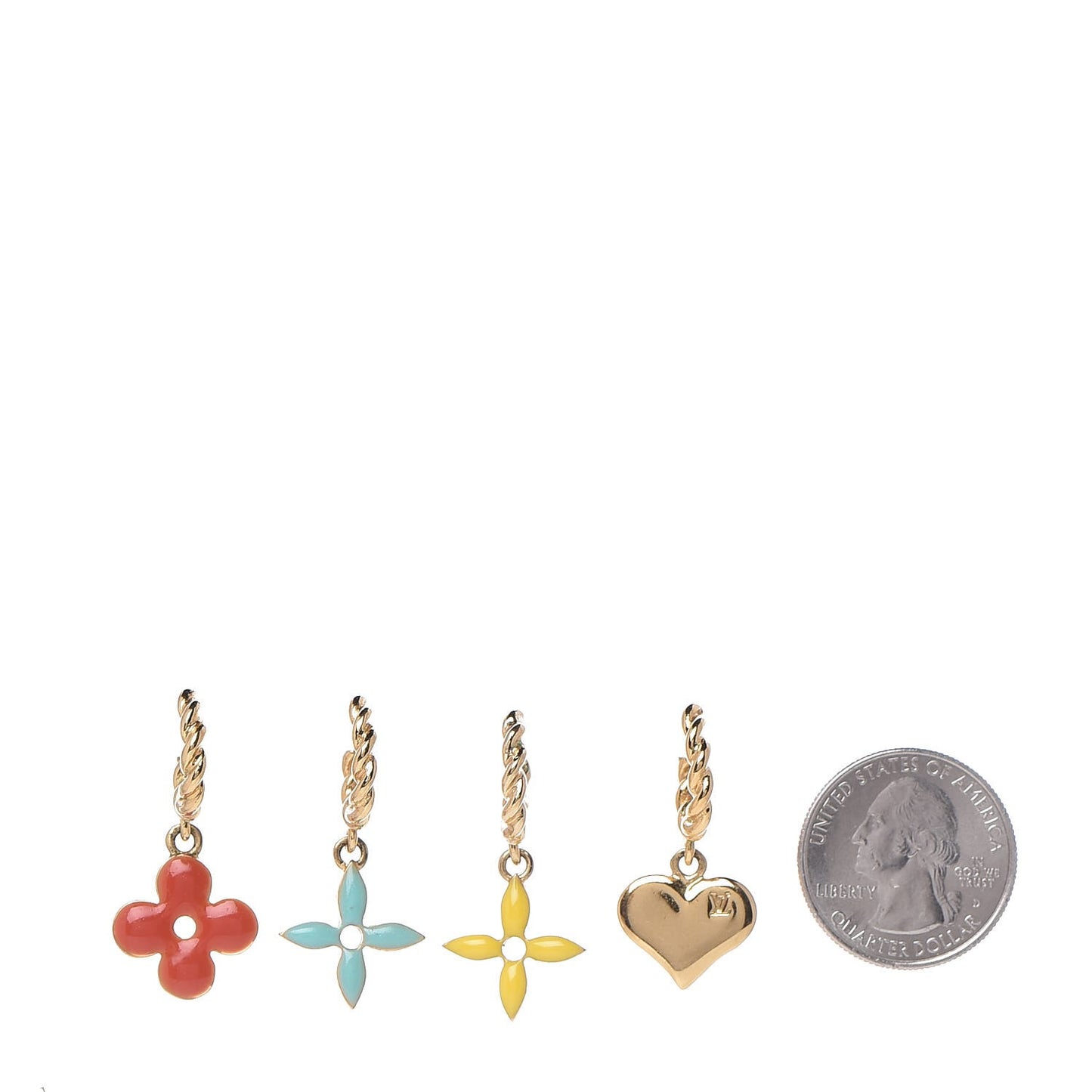 Sweet Monogram Earrings Set of 4