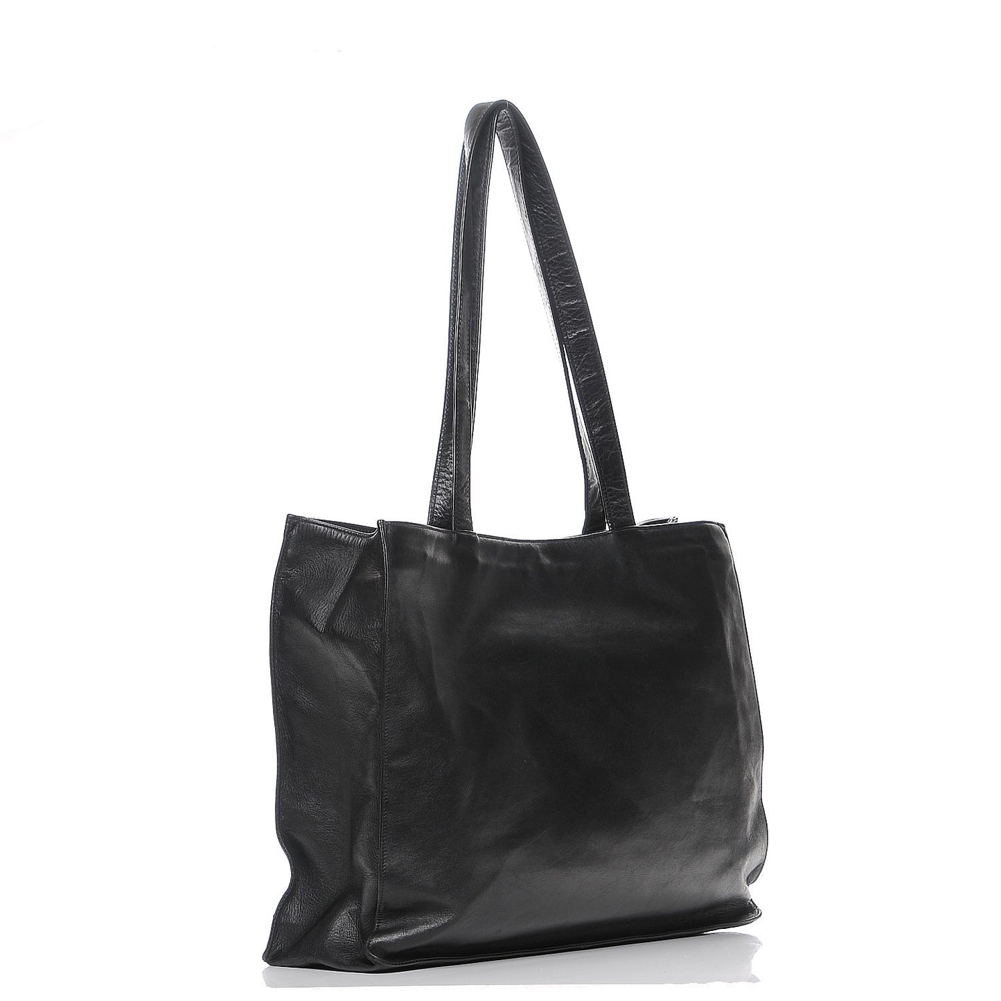 Calfskin CC Tote Black