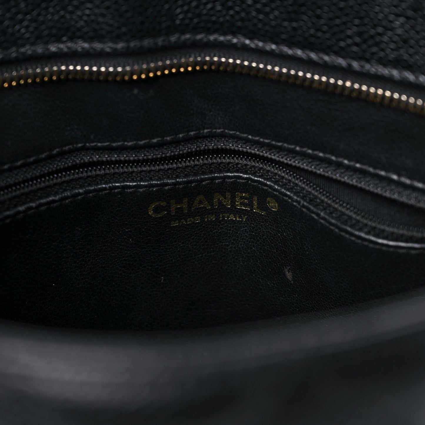 Caviar Quilted Medallion Tote Black