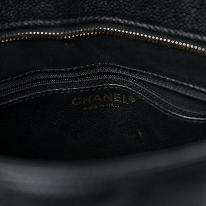 Chanel Caviar Quilted Medallion Tote Black 6 of 13
