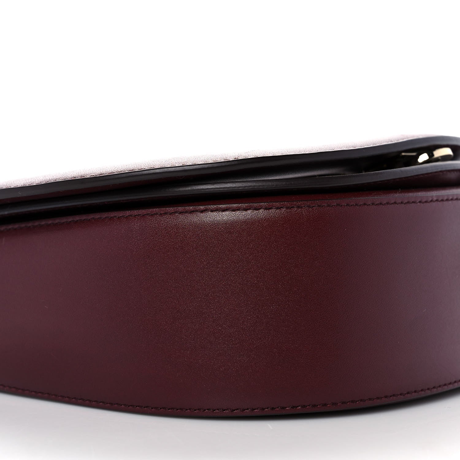 Salvatore Ferragamo Calfskin Small Vela Flap Bag Wine 6 of 7