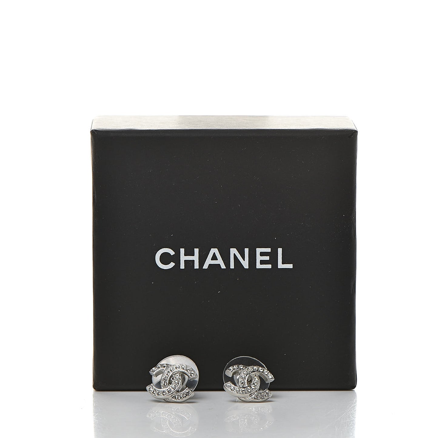 Crystal Mini Timeless CC Earrings Silver