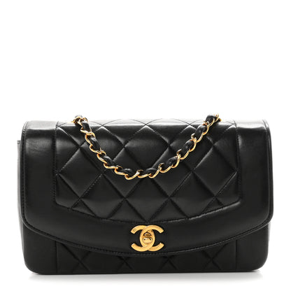 Chanel Lambskin Quilted Small Single Flap Black 1 of 12