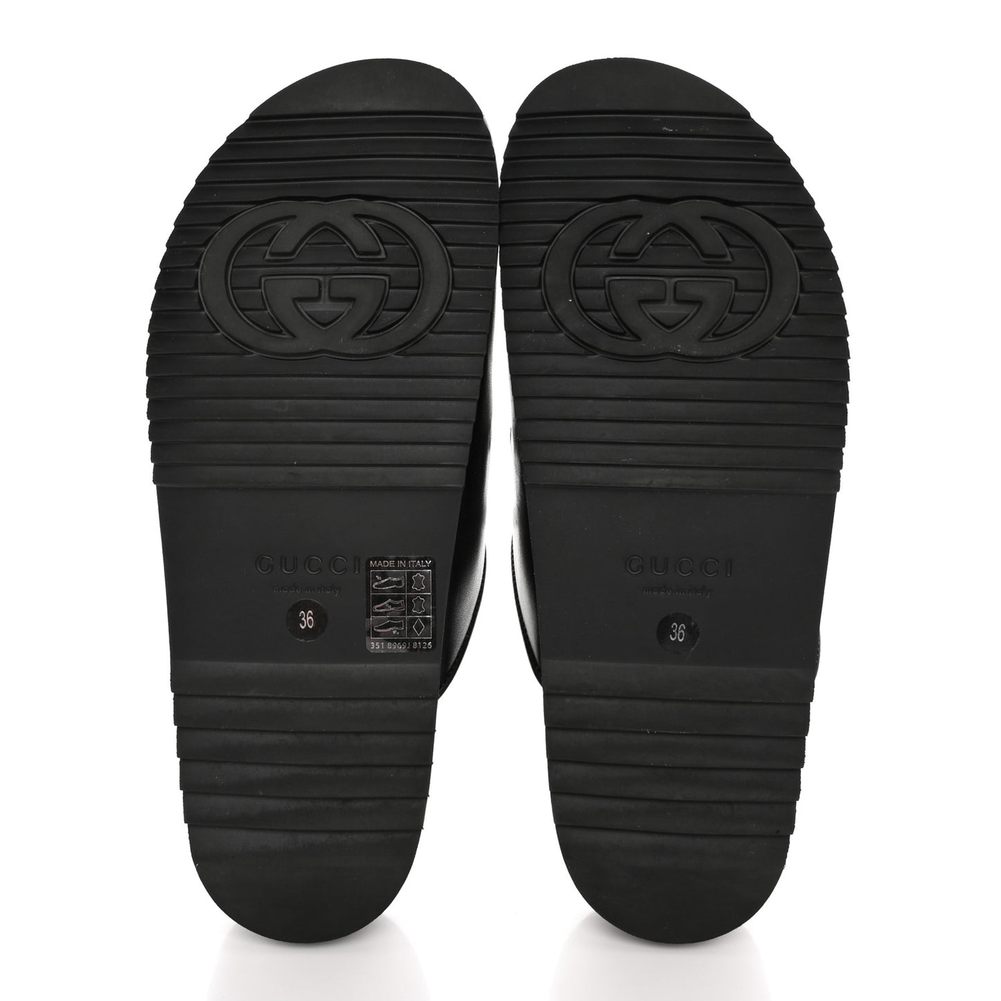 Jakarta Calfskin Womens Horsebit Slippers 36 Black