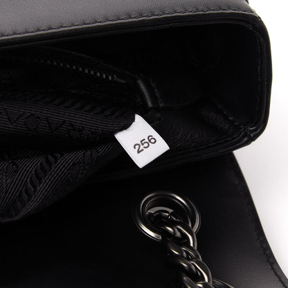 Prada Vitello Studded Crossbody White Black 9 of 10